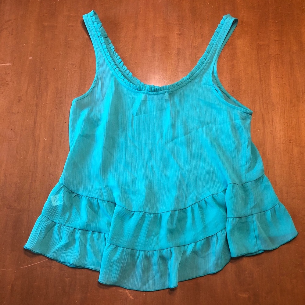 Abercrombie and Fitch Tank with Ruffles - Picture 2 of 3
